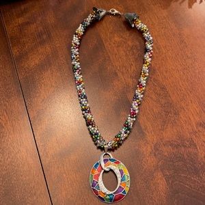Multi color rainbow 🌈 necklace- beautiful colors